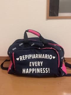 REPIPI ARMARIO ボストンバッグ ネイビー ピンクのサムネイル