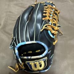 Wilson 軟式グローブ 黒/青/茶 D-MAXのサムネイル