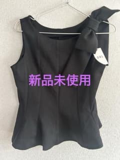 신품 미사용 GRL 리본 포함 민소매 블랙