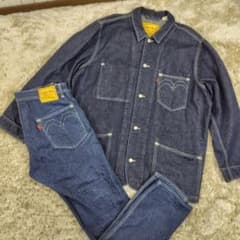 希少 Levi's Red デニムセットアップ エンジニアコート Lot 505 - メルカリ