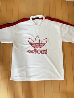 【希少】80s adidas トレフォイルロゴ Tシャツ ゲームシャツ