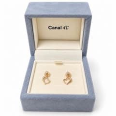 Canal 4℃ ハート ピアス ピンクゴールドカラー 箱付きのサムネイル