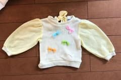 【値下げ！】カラフルリボンのシフォンニットのサムネイル