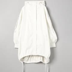 JEANASIS ジーナシス ヴィーガンレザーモンスターパーカー ホワイト