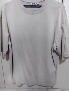 未着用 UNIQLO U クルーネックTシャツ ベージュ M