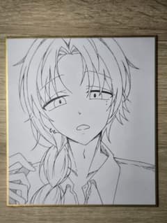 手描き オリジナル アナログ イラスト 色紙 【1点もの】のサムネイル