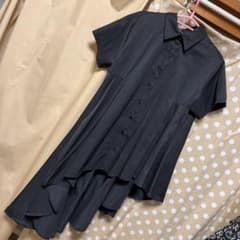 シャツワンピ　アシンメトリーのサムネイル