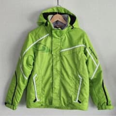 SALOMON スノーボードジャケット 緑 SALOMON スキーウェア ジャケット ライムグリーン - メルカリ