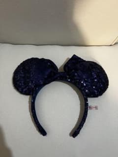 ディズニー カチューシャ スパンコール ネイビーのサムネイル