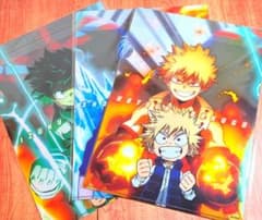 僕のヒーローアカデミア 劇場版 特典 クリアファイル 3種セット