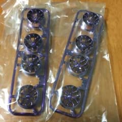 ミニ四駆　ホイール　パープルメッキ　Yスポーク　2個のサムネイル