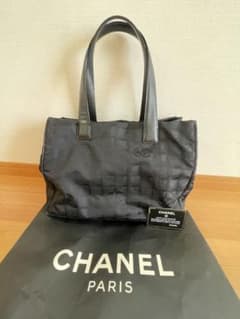 CHANEL ニュートラベルライン トートバッグ ブラック - メルカリ