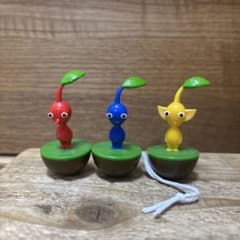 Nintendo PIKMINピクミンゆらゆらフィギュア 3個セットのサムネイル