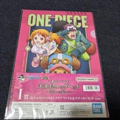 ONE PIECE 미라이 섬 에그 헤드 클리어 파일 & 스티커 세트