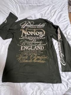 【豪華刺繍】Norton ノートン Tシャツ XXL 黒 稲妻 ファイヤー 刺繍のサムネイル
