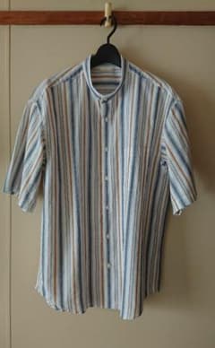 【Nikkimamu様専用⠀】新品☆GUメンズカラーシャツ(5分袖) Lサイズのサムネイル