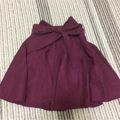 フレアスカート＊リボン＊レッドワインのサムネイル
