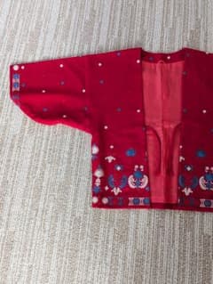茶羽織　花柄刺繍 羽織のサムネイル