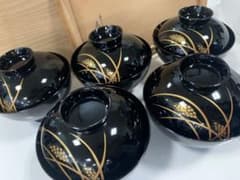 京漆匠 象彦 吸物椀 稲穂 五客 - メルカリ