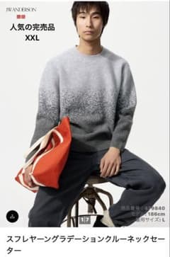 JW ANDERSON グラデーションクルーネックセーター XXL 新品タグ付きのサムネイル