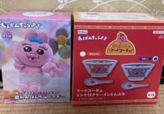 おぱんちゅうさぎ　ぬーどるストッパーフィギュア　ラーメンどんぶり　2点セット