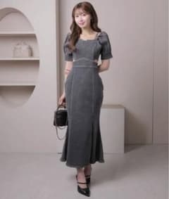 <新品>LIP SERVICE 2Way ショルダーデニムワンピース  グレーのサムネイル