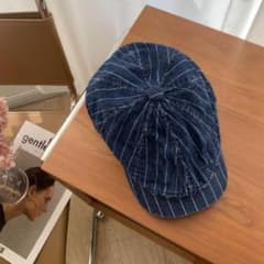 ヴィンテージ　ウォバッシュ　キャスケット　ワークキャップ　ヒッコリー　メンズ　青