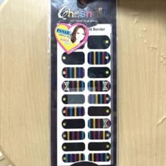 カラフルストライプネイルシールのサムネイル