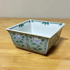 未使用】有田焼 源右衛門窯 染錦 染付 花文 角鉢 中鉢 煮物鉢 - メルカリ