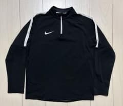 Nike DRI-FIT ハーフジップ ジャージ ブラック キッズLのサムネイル