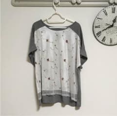 【大きいサイズ】刺繍Tシャツのサムネイル