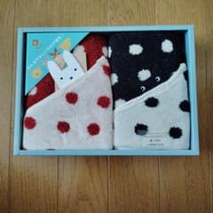 マタノアツコ タオルセット ウォッシュタオル タオル 猫 うさぎ ドット