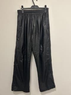 kinemaレザーワイドトラックパンツ カワシマタカヒロキネマ