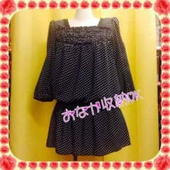 ＊♥️新品♥️七分袖ドット柄チュニック    カットソーのサムネイル