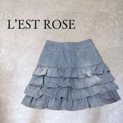 L'EST ROSE デニム フリル スカートのサムネイル
