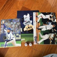 中日OB中田投手下敷き 2012年クリアファイル　OB堂上選手と高橋選手ボールのサムネイル