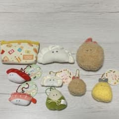 【9点セット】つぶらな瞳のぬいぐるみ マスコットまとめ売り、ポーチセットのサムネイル