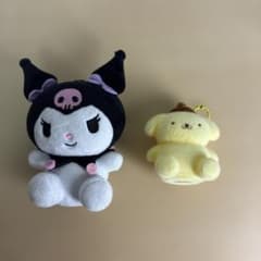 サンリオ クロミ ポムポムプリン ぬいぐるみキーホルダー 2種セットのサムネイル
