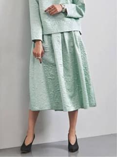 UNITED ARROWS フラワージャガードスカートのサムネイル