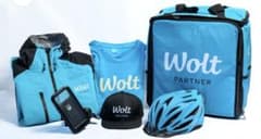 wolt 自転車配達グッズセットMサイズのサムネイル