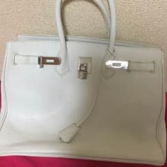 バーキン風 white bag ☆ 値下げました^ ^のサムネイル