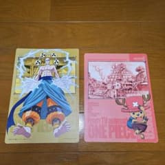 ONE PIECE ジャンボカードダス W DX 2枚セット - メルカリ