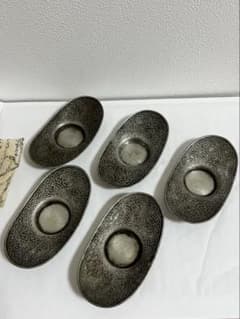 時代物 中国？錫 唐物 点銅茶托5客 茶道具 旧家藏出 - メルカリ