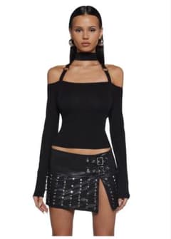 Dollskill Currentmood オフショル　トップス　blackのサムネイル