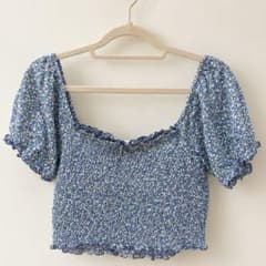 Aerie 花柄 半袖 トップス XS(JP-S)のサムネイル