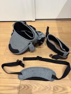 グレー ヒップシート 通気性メッシュ　抱っこ紐のサムネイル
