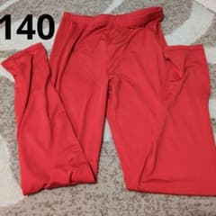 キッズ レギンスパンツ レッド 140のサムネイル