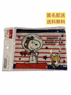 【匿名配送・送料無料】スヌーピー フラットポーチのサムネイル