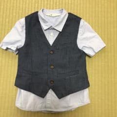 H&M 半袖シャツ　ベスト　セット売りのサムネイル