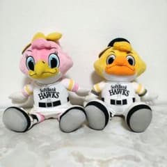 福岡ソフトバンクホークス ハリーくん&ハニーちゃん ぬいぐるみ - メルカリ